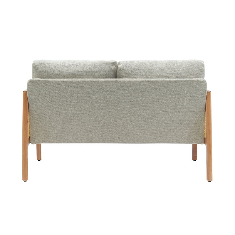Rotan armleuning linnen bank